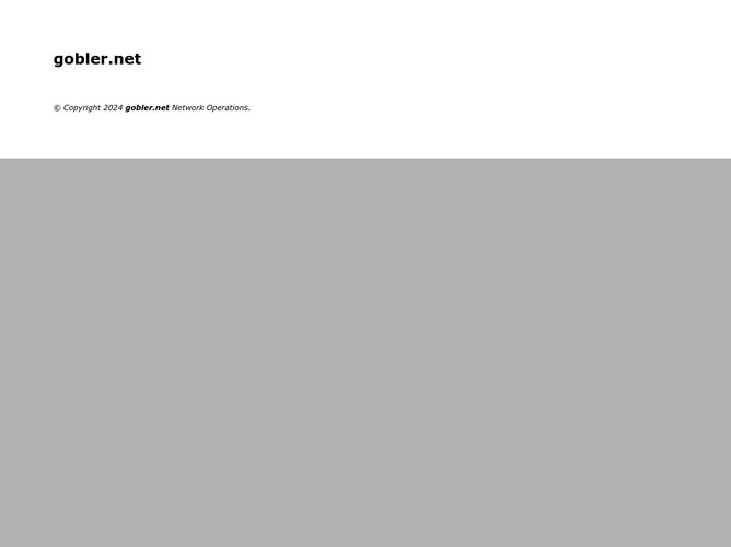 The website screenshot for https://gobler.net