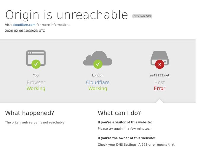 The website screenshot for http://as49132.net