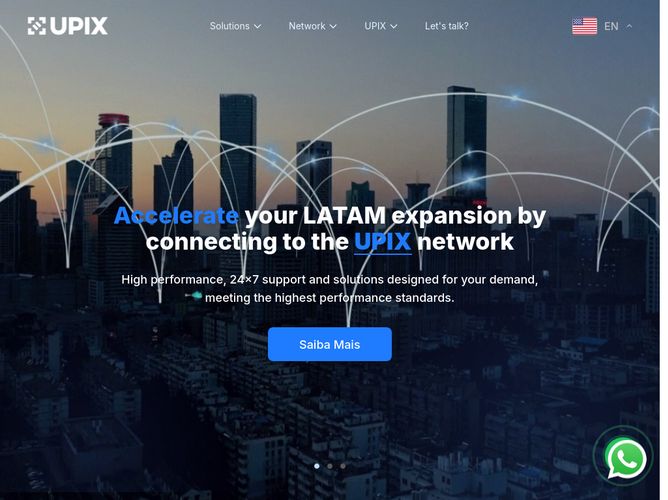 The website screenshot for http://www.upixnetworks.com