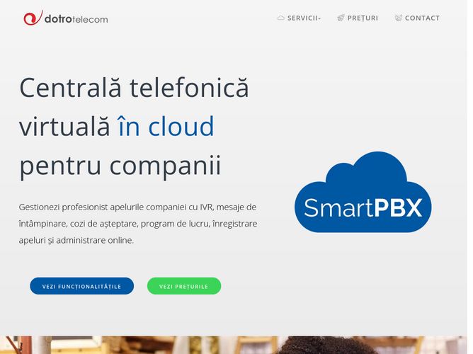 The website screenshot for https://www.dotro.ro