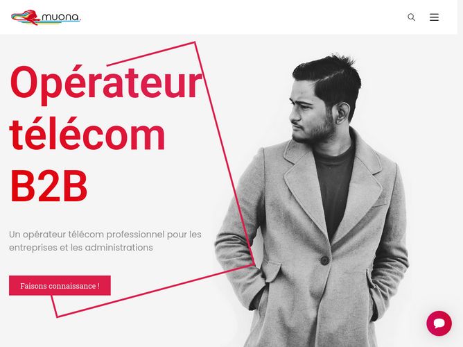 The website screenshot for https://www.muona.fr/