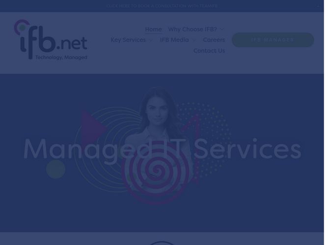 The website screenshot for http://www.ifb.net