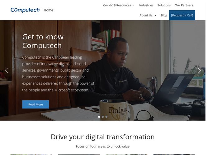 The website screenshot for http://www.e-computech.com
