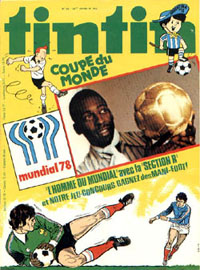 Couverture de Nouveau Tintin 143 en France et du numéro 23/78 en Belgique
Couverture de Nouveau Tintin 143 en France et du numéro 23/78 en Belgique