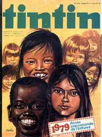 Couverture de Nouveau Tintin 164 en France et du numro 44/78 en Belgique
