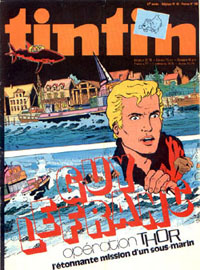 Couverture de Nouveau Tintin 166 en France et du numéro 46/78 en Belgique
Couverture de Nouveau Tintin 166 en France et du numéro 46/78 en Belgique
