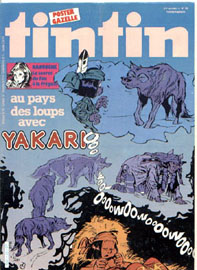 Couverture de Nouveau Tintin 358 en France et du numéro 29/82 en Belgique
Couverture de Nouveau Tintin 358 en France et du numéro 29/82 en Belgique