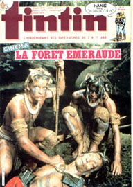 Couverture de Nouveau Tintin 520 en France et du numro 35/85 en Belgique
