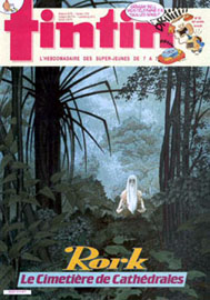 Couverture de Nouveau Tintin 614 en France et du numro 25/87 en Belgique

