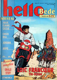 Couverture de Hello Bd 133 en France et du numro 14/92 en Belgique
