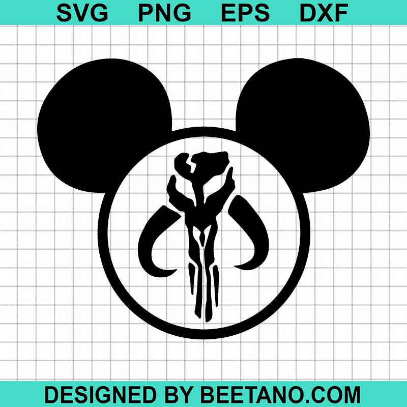 Star Wars Mandalorian Mythosaur Svg Mandalorian Mickey Head Svg | The ...