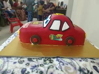 Whimsical Wheels Car Theme Cake