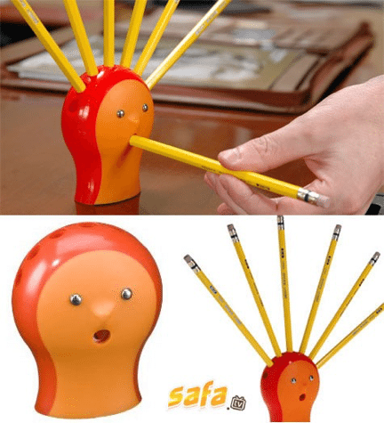 Headlike Pencil Holder/Sharpener