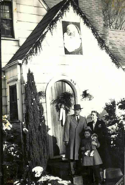 My Mom/Dad and me on Christmas, 1946