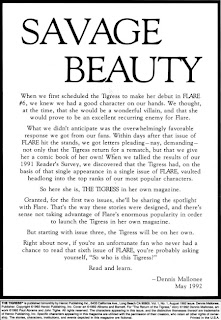 Inside cover of The Tigress #1 from Heroic Publishing Inside cover of The Tigress #1 from Heroic Publishing