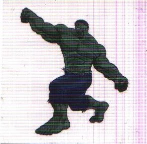 front of AirHeads Hulk tattoo