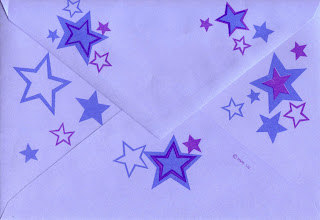 Back of envelope for retro Marvel Comics birthday card from 2010 Back of envelope for retro Marvel Comics birthday card from 2010