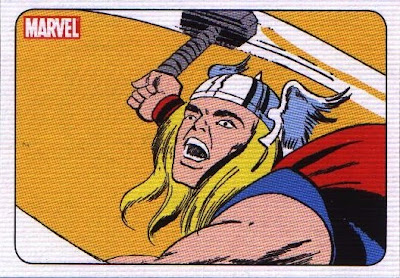 front of 70 Years of Marvel Comics Trading Cards P2 featuring Thor