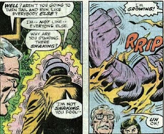 No, it's not a mis-colored Hulk