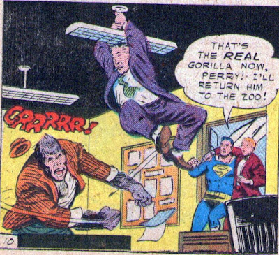 Jumps pretty high for having just crapped his pants!