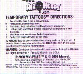 back of AirHeads Hulk tattoo