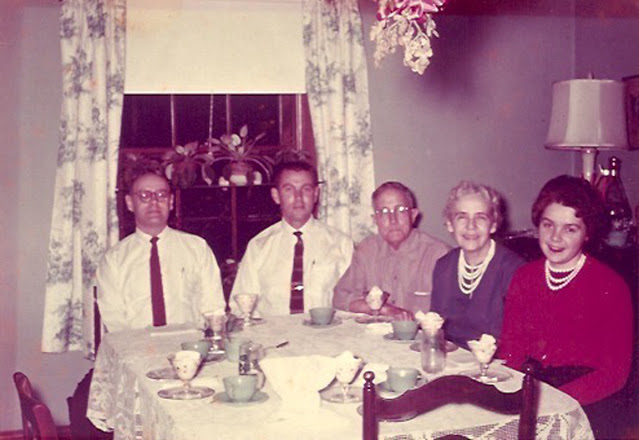 My Family in 1959: Raymond, Jimmy, Dad, Mom and me!