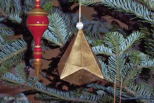 Folded Paper German Bell Ornament