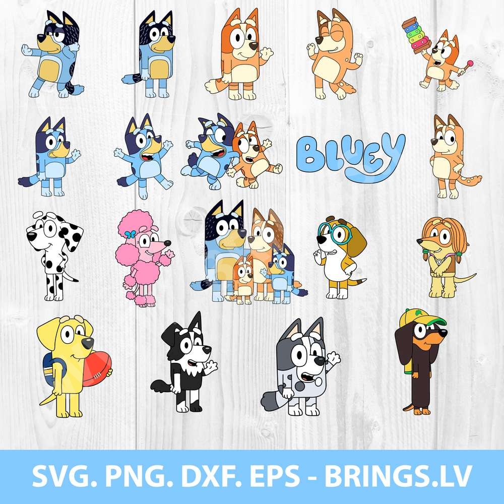 Buy Bluey SVG, Bluey Clipart, Bluey Cricut, Bluey Silhouette, Bluey Cut ...