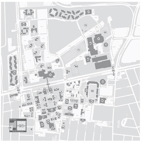 Hofstra University Campus Map