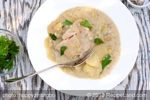 Slow Cooker Pork Chop And Potatoes in Mustard Sauce