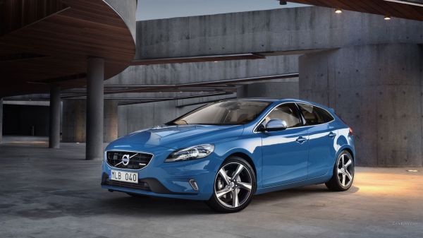 bil,blå biler,kjøretøy,Volvo V40,land kjøretøy,bildesign