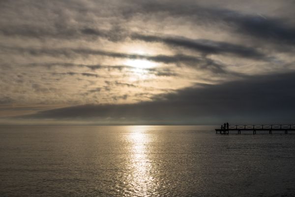 lumina soarelui,apus de soare,mare,dafin,ţărm,reflecţie