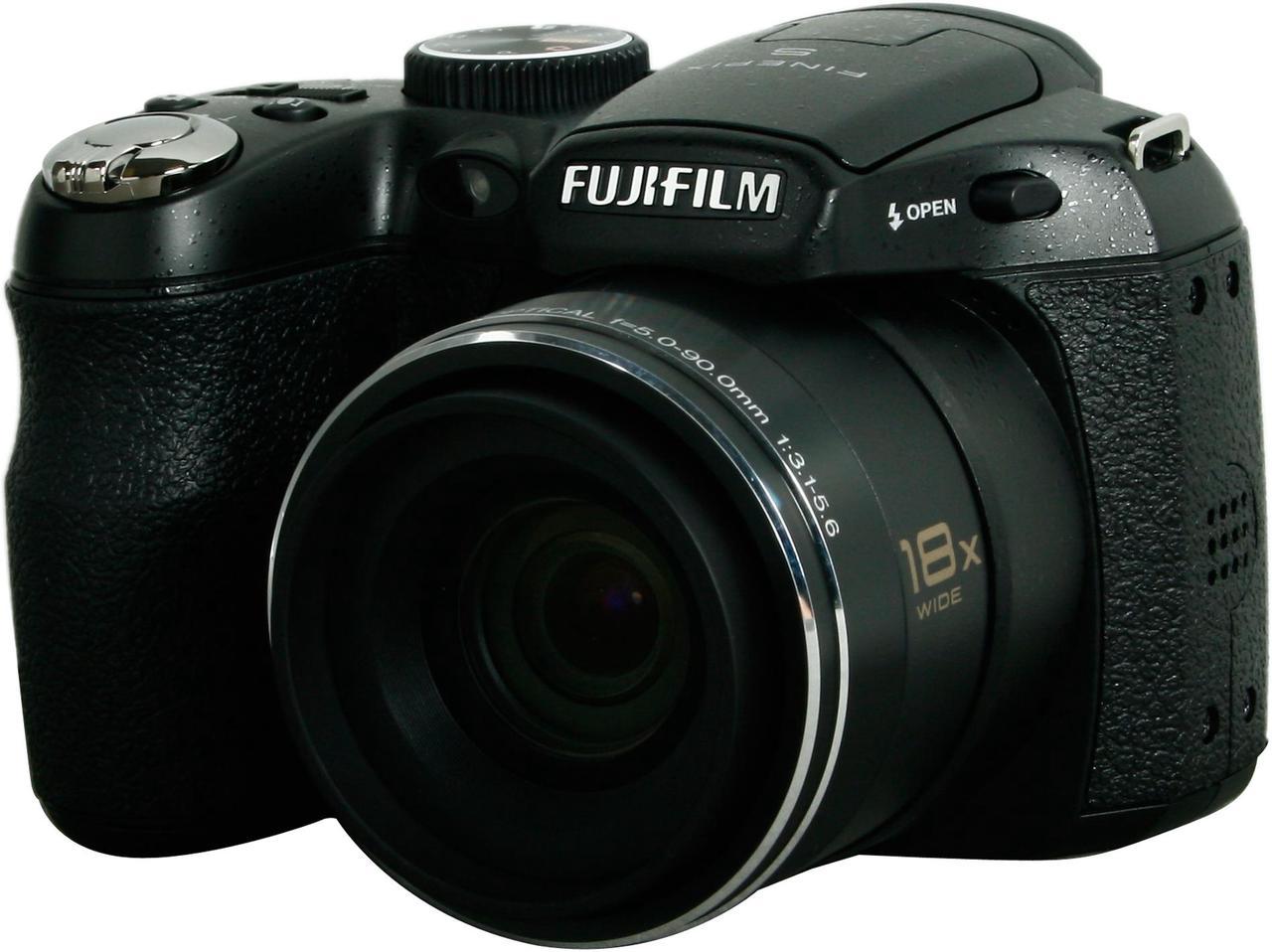 FUJIFILM FINEPIX S1800 Black 12.0 MP 18X Optical Zoom 28mm Wide Angle Digital Camera