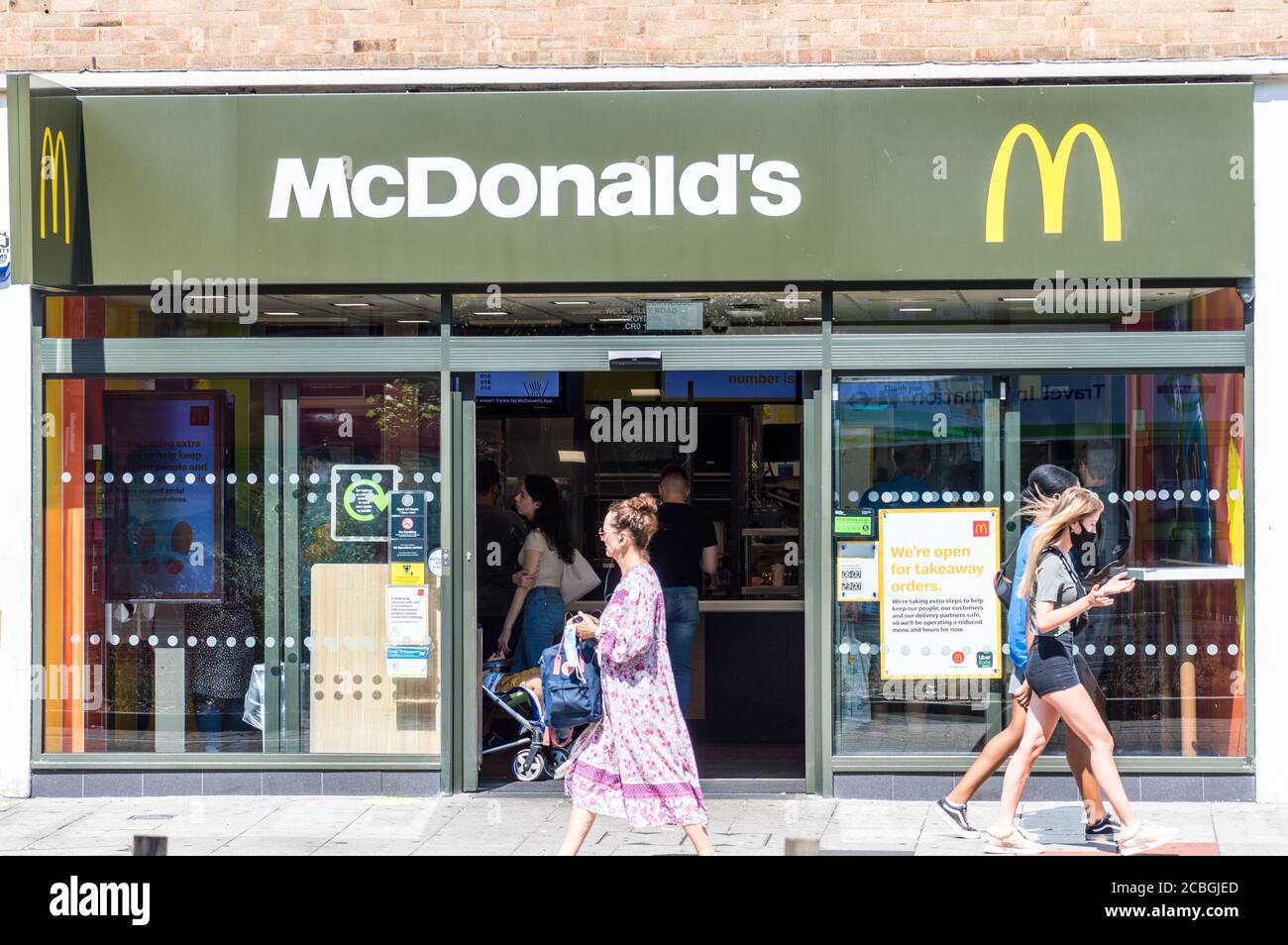 McDonalds take away store Stock Photo