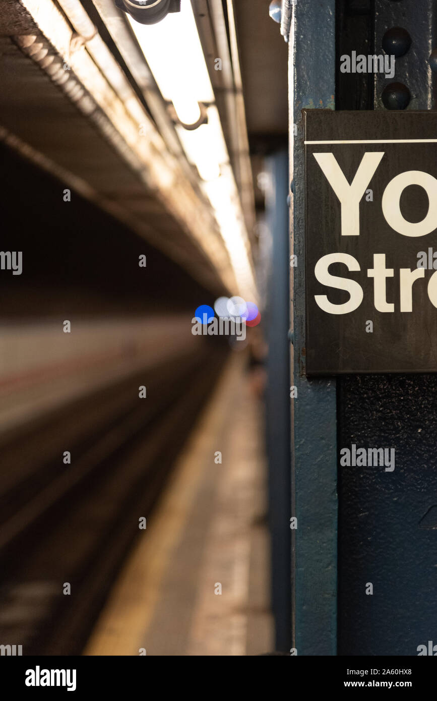 Metro station New York Stock Photo