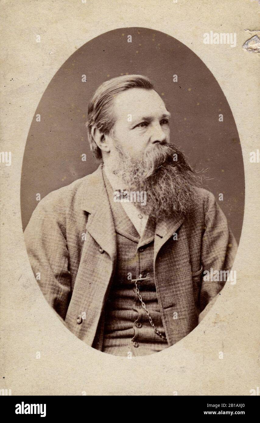 Friedrich Engels portrait. Stock Photo