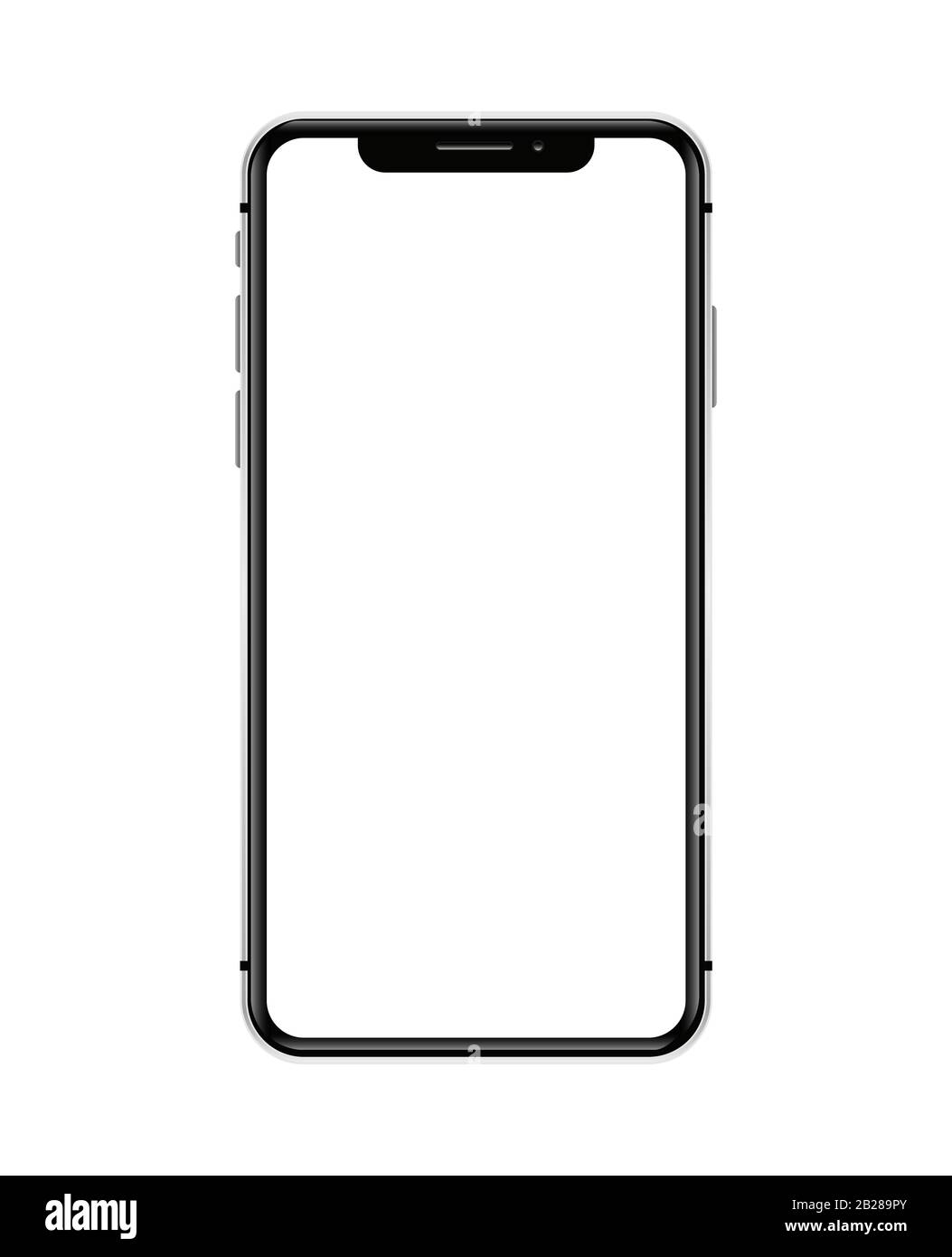 Phone, mobile, smartphone mockup iphone 10 Stock Vector