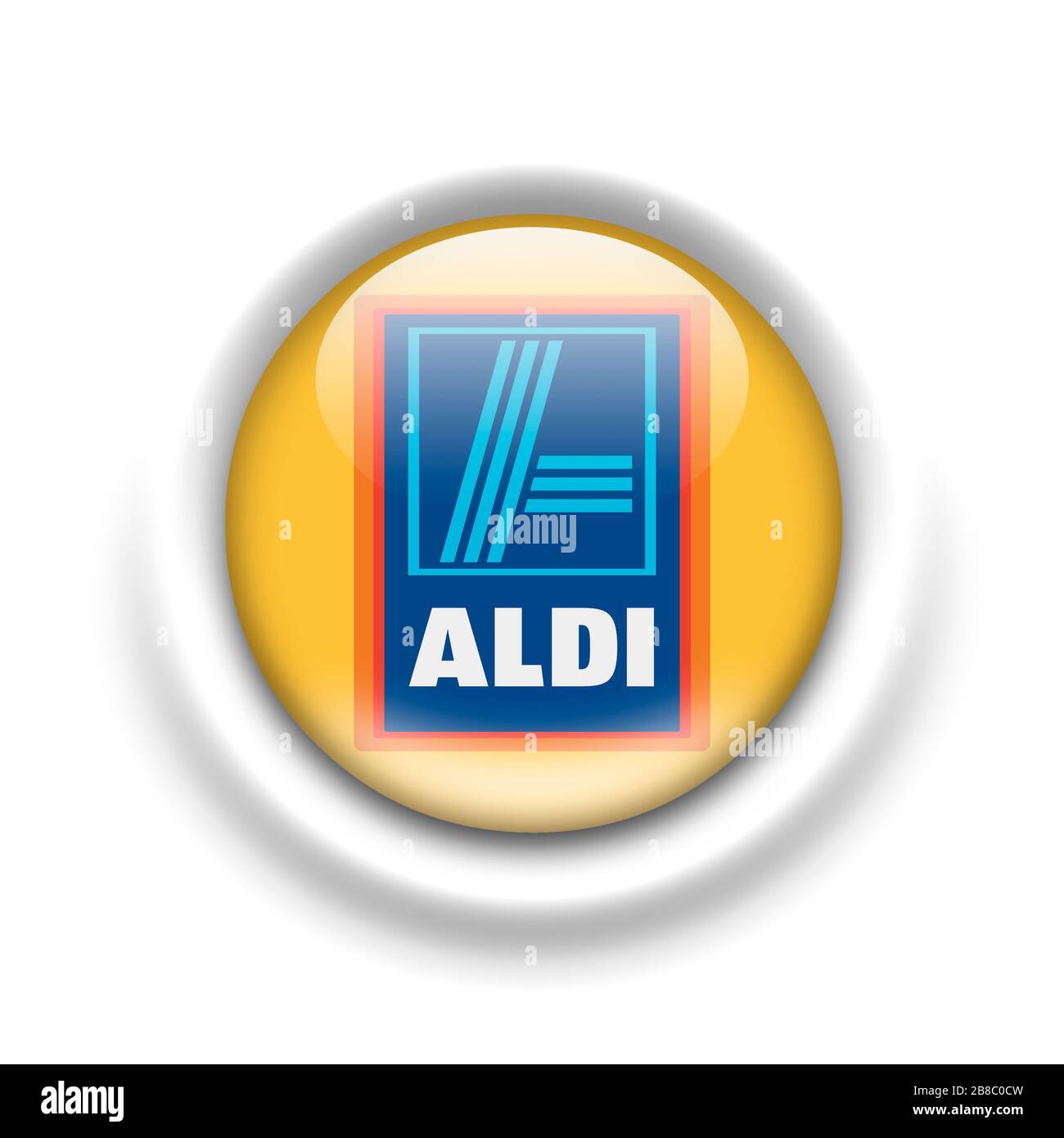 Aldi logo Stock Photo