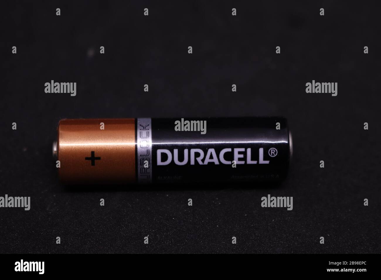 A Duracell AA 1.5V battery Stock Photo