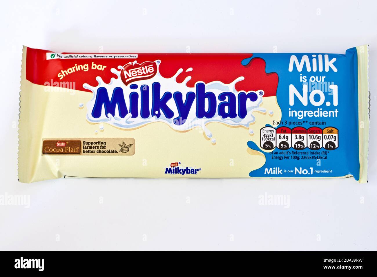 Milkybar Chocolate Stock Photo