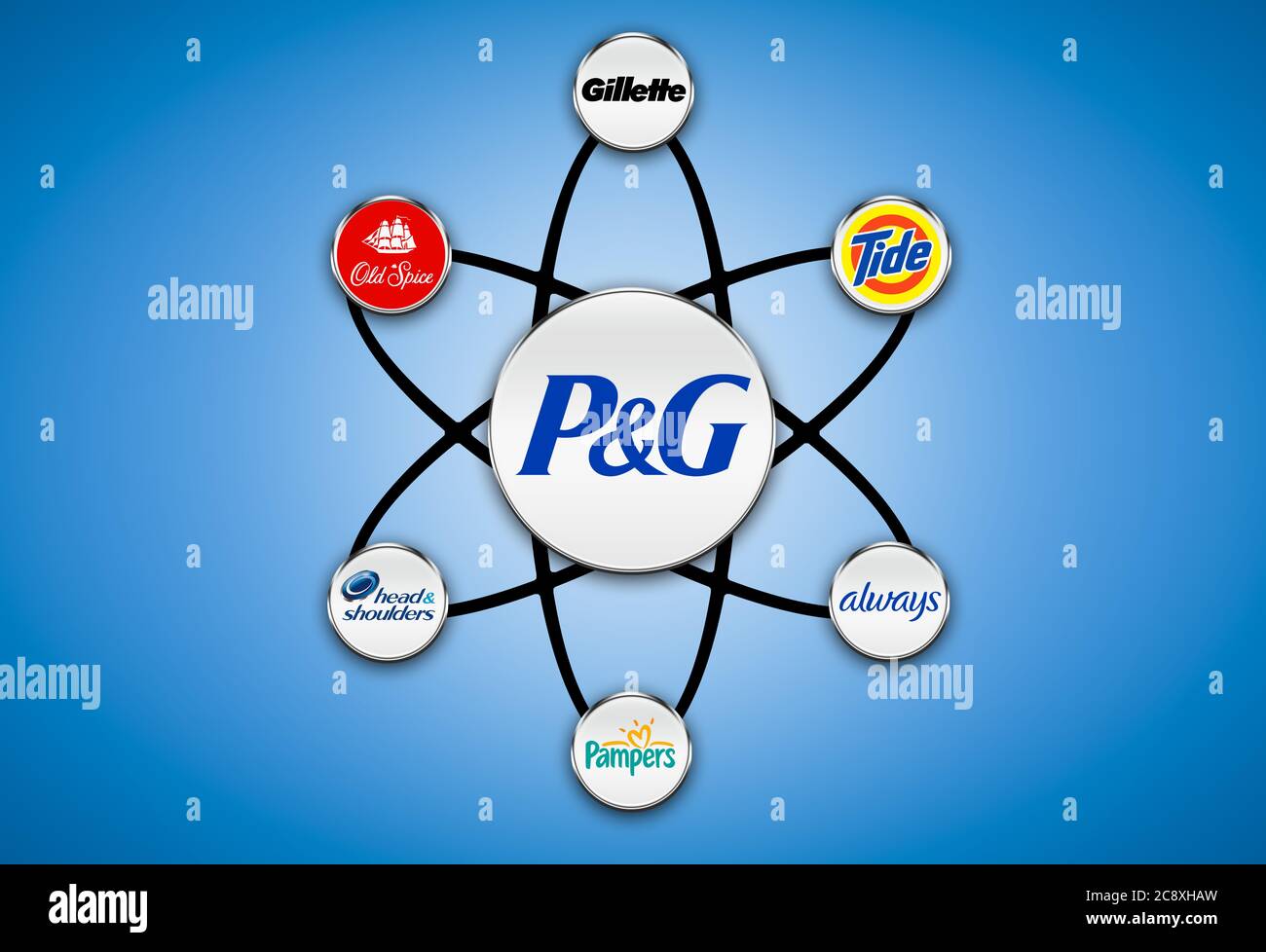 Procter and Gamble logo Stock Photo