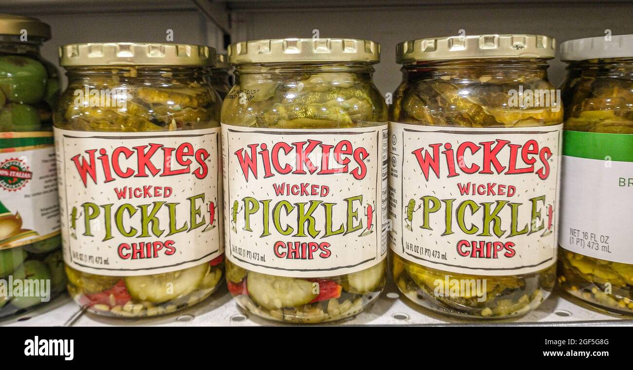 Wickles Wicked Pickles Stock Photo