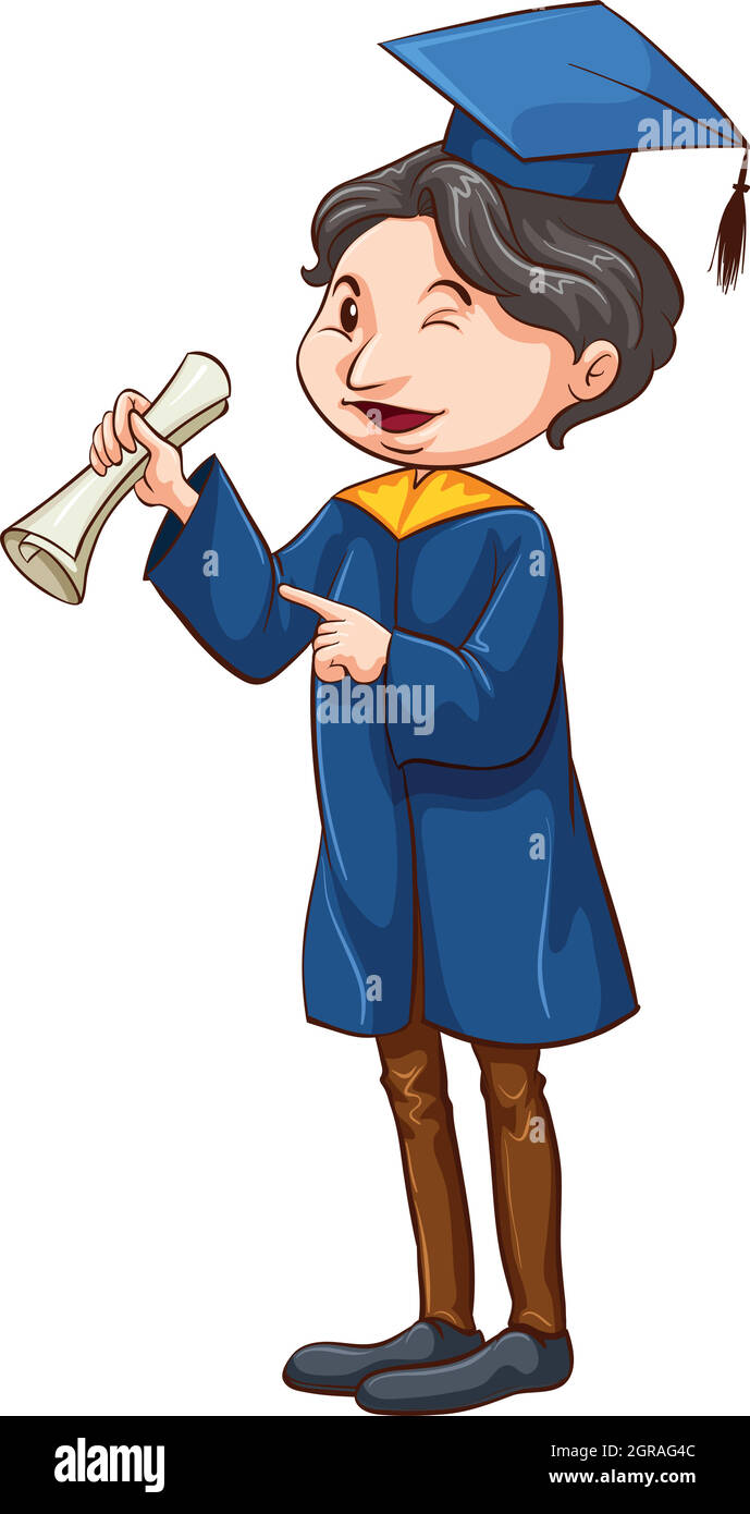 A graduate Stock Vector