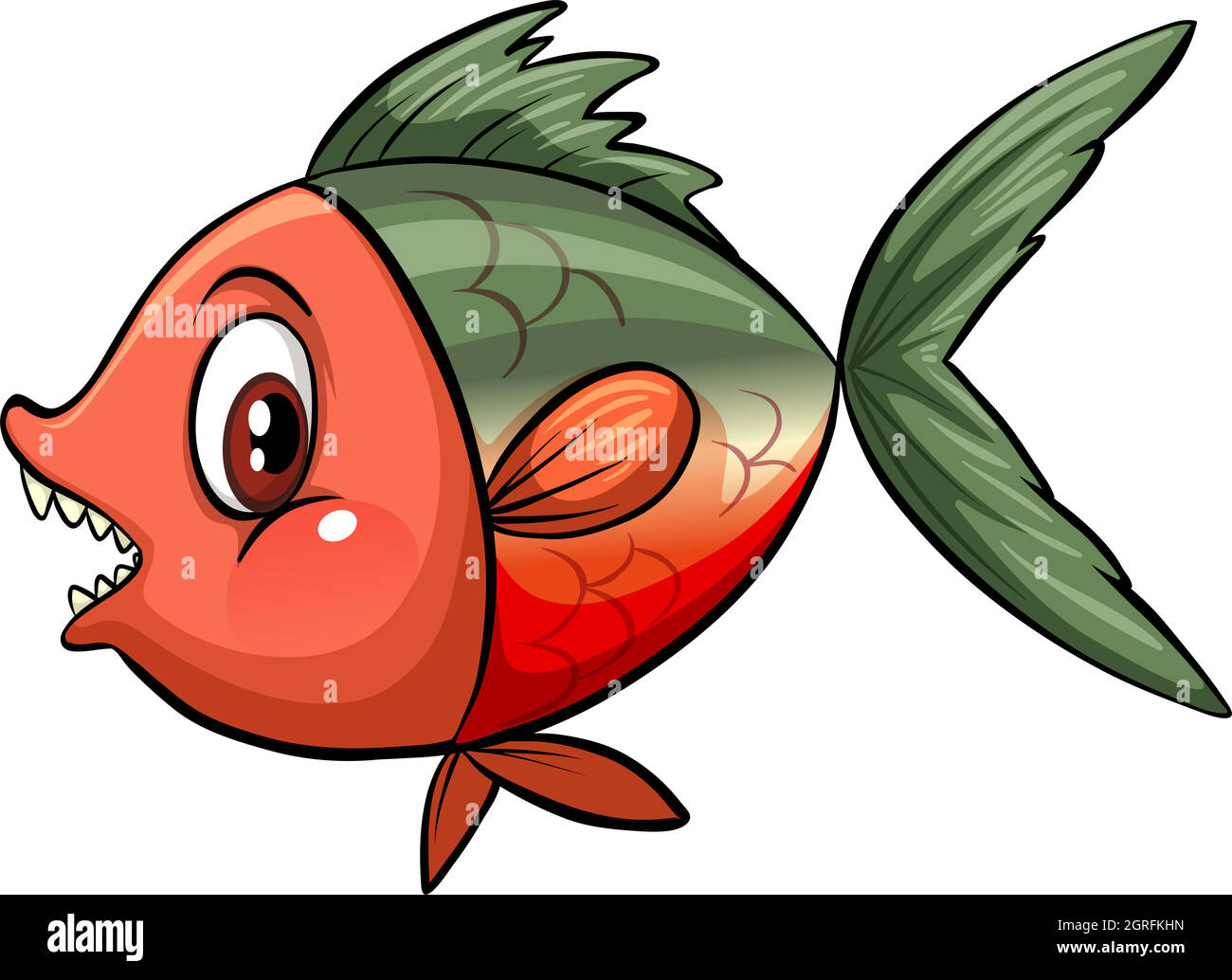 Sideview of a fish Stock Vector