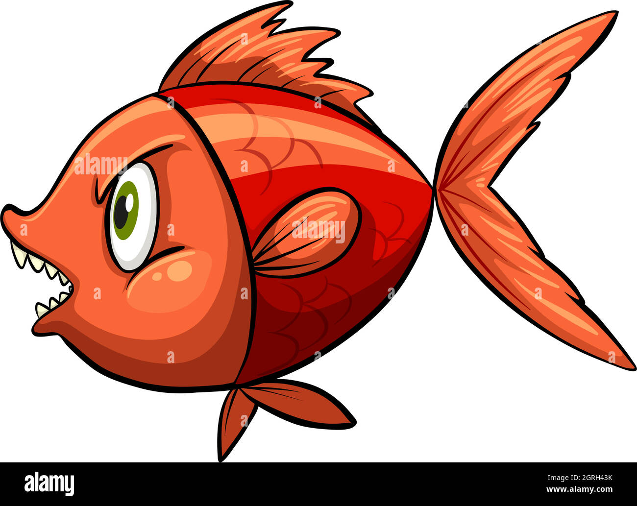 Red fish Stock Vector