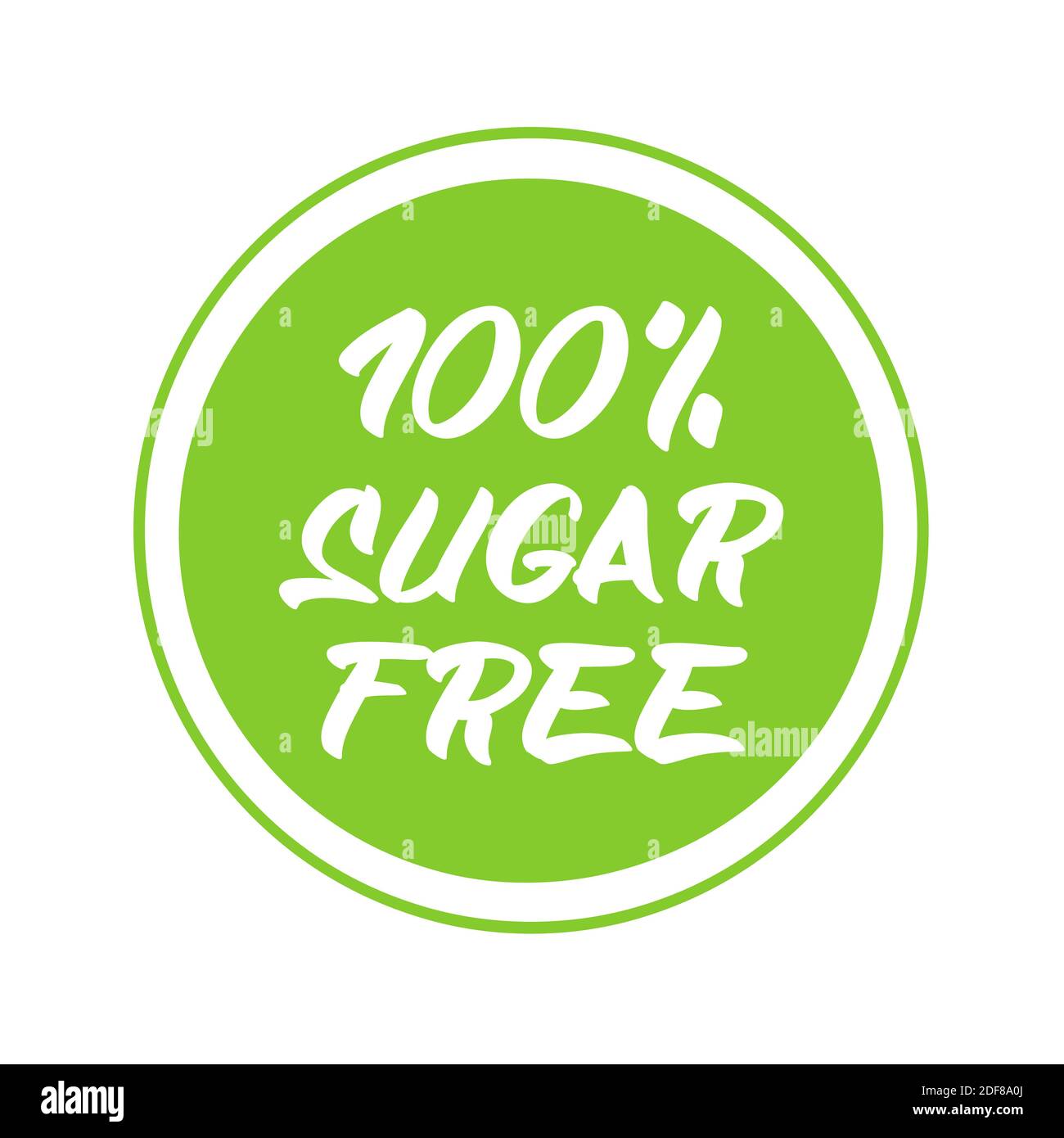 100% sugar free icon Stock Photo