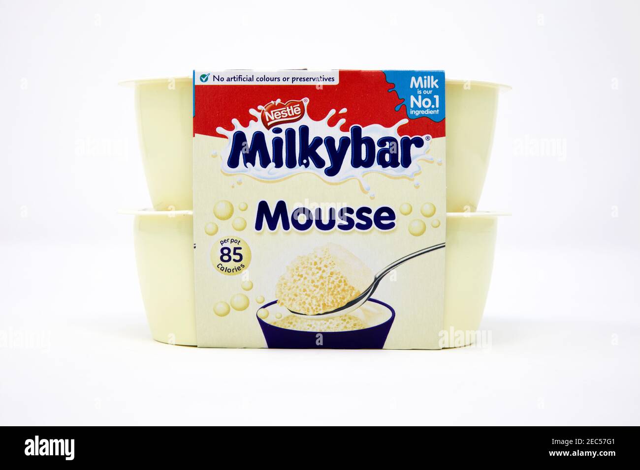 Milkybar Mousse Stock Photo