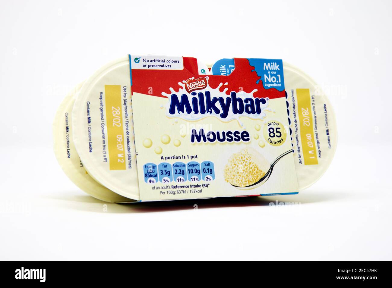 Milkybar Mousse Stock Photo