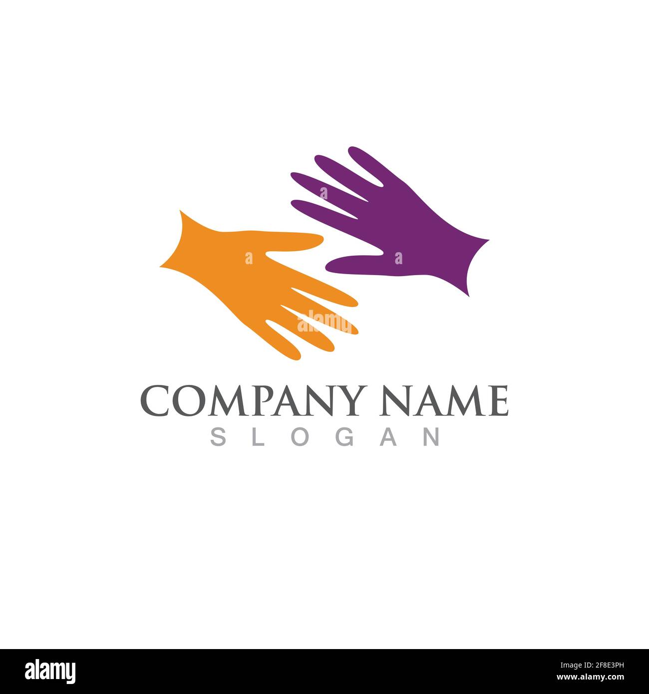 Hand logo and symbol vector Stock Vector