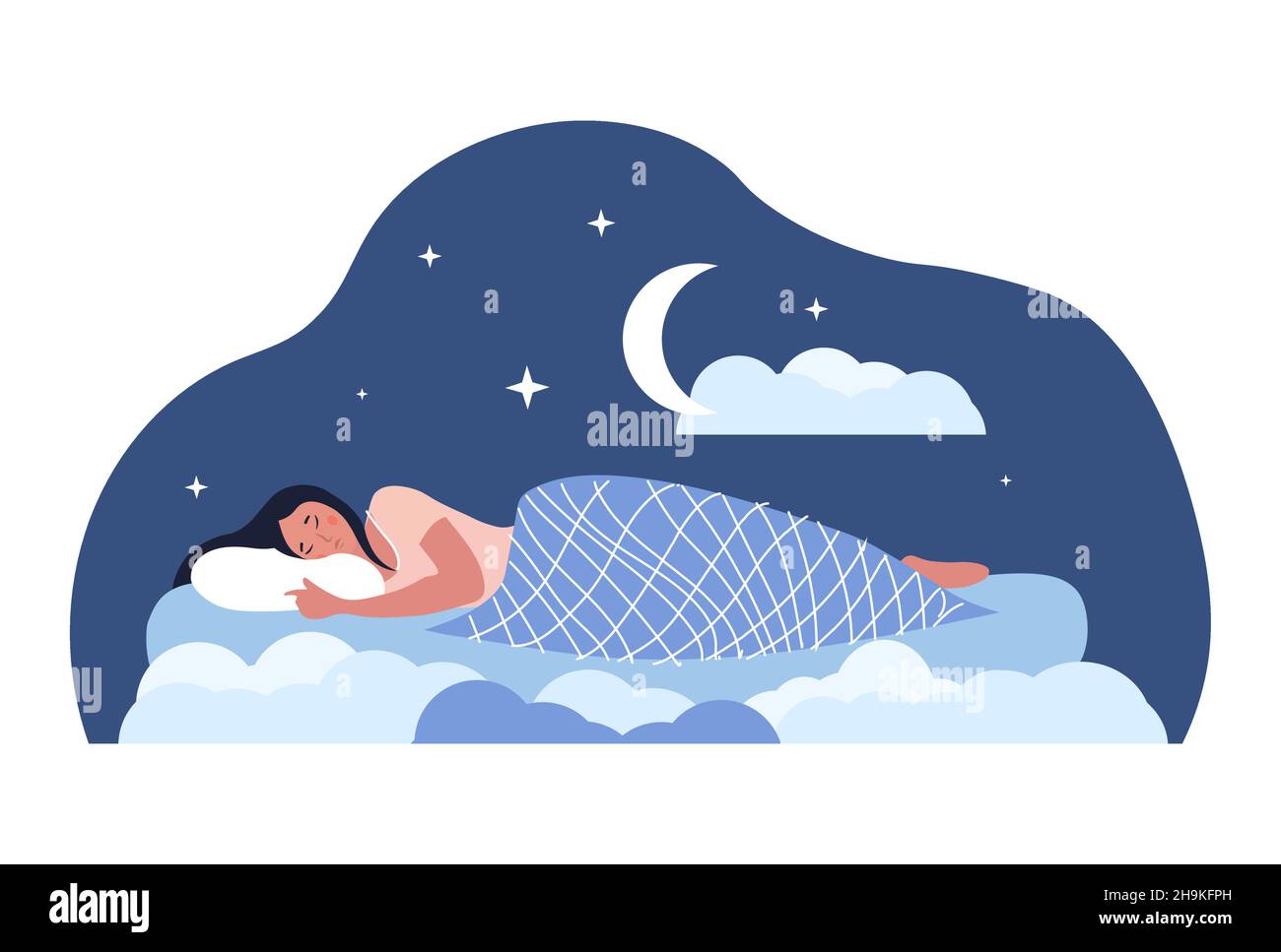 Sweet dreams concept Stock Vector